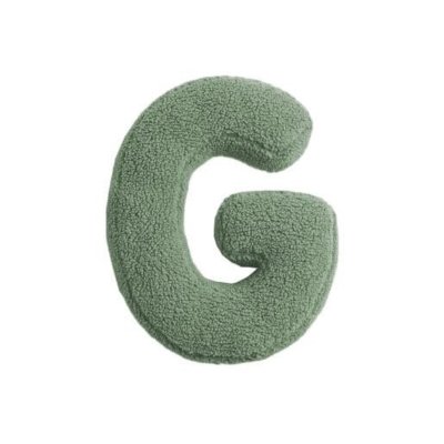 MEALINI Plyšové písmeno Zelené G