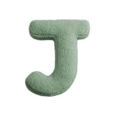 MEALINI Plyšové písmeno Zelené J