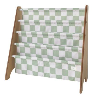 3 SPROUTS Stojan na knížky Recycled Checkerboard/Green