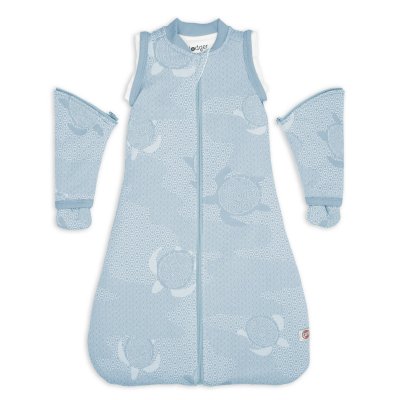 LODGER Spací pytel s rukávy Matcha Blue Fogg vel. 50/62 - 71308_002