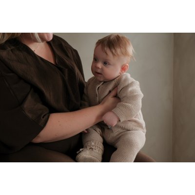 LODGER Pletený svetřík Merino Beige vel. 68 - 71331_006