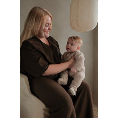 LODGER Pletené tepláčky Merino Beige vel. 68 - 71346_004