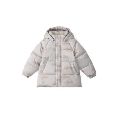 LEOKID Zimní prošívaná bunda Leni Silver Cloud Fluffy vel. 104