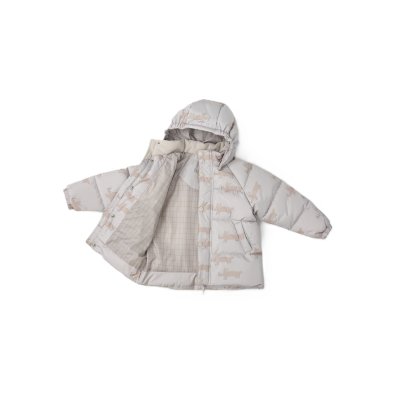 LEOKID Zimní prošívaná bunda Leni Silver Cloud Fluffy vel. 116 - 71665_003