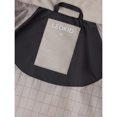 LEOKID Zimní prošívaná bunda Leni Carbon Grey vel. 98 - 71675_008