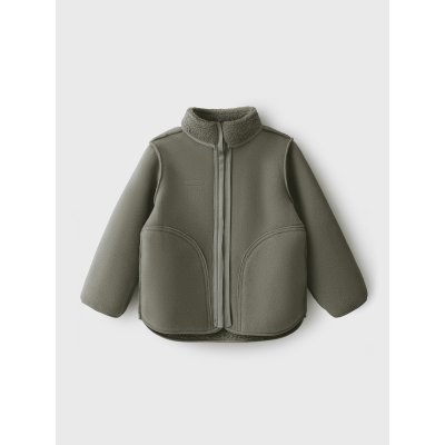 LEOKID Fleecová bunda Theo Vetiver Green vel. 110 - 71793_003