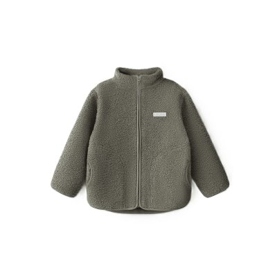 LEOKID Fleecová bunda Theo Vetiver Green vel. 110