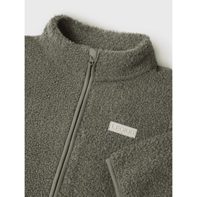LEOKID Fleecová bunda Theo Vetiver Green vel. 116 - 71794_005