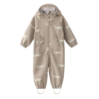 LEOKID Softshellová kombinéza Lilo Beige Woof vel. 80