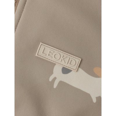 LEOKID Softshellová kombinéza Lilo Beige Woof vel. 104 - 71833_007