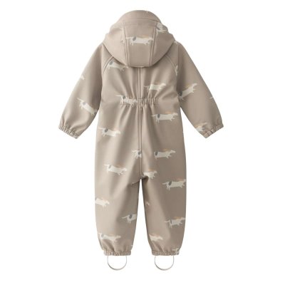 LEOKID Softshellová kombinéza Lilo Beige Woof vel. 110 - 71834_001