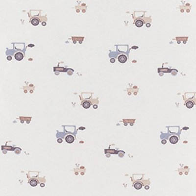 TRÄUMELAND Povlečení Jersey 100/135 + 40/60 Little Farm Blau - tt24502_002