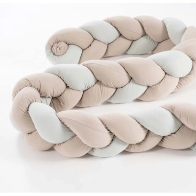 TRÄUMELAND Copánkový mantinel Signature Taupe & Mint 180 cm - t055001_001