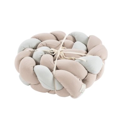 TRÄUMELAND Copánkový mantinel Signature Taupe & Mint 180 cm