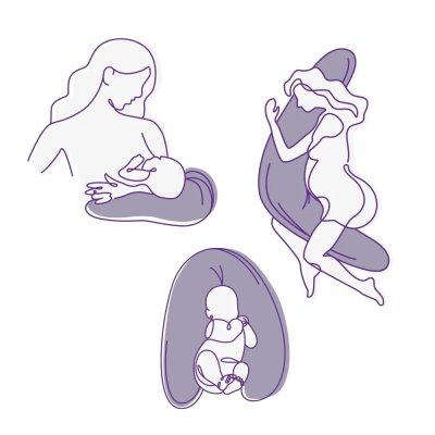 TRÄUMELAND Kojící polštář elastický Little Farm Blau - t040855_002