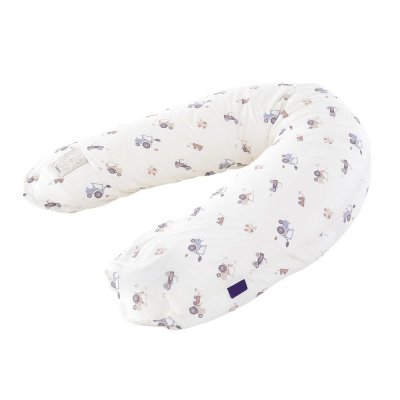 TRÄUMELAND Povlak na elastický kojící polštář Little Farm Blau