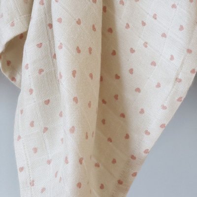 NUUROO Josefine Mušelínové pleny z bambusu 2 ks Hearts - 74434_002