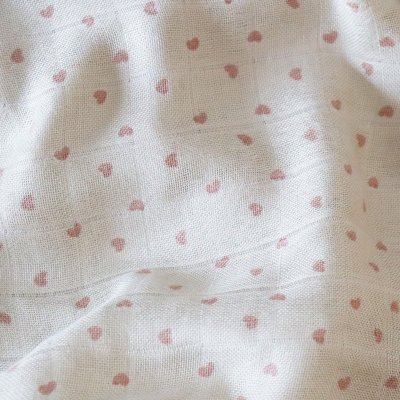 NUUROO Valentin Mušelínová plena z bambusu Hearts - 74445_001