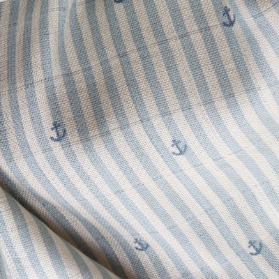 NUUROO Valentin Mušelínová plena z bambusu Stripe Anchor - 74447_001