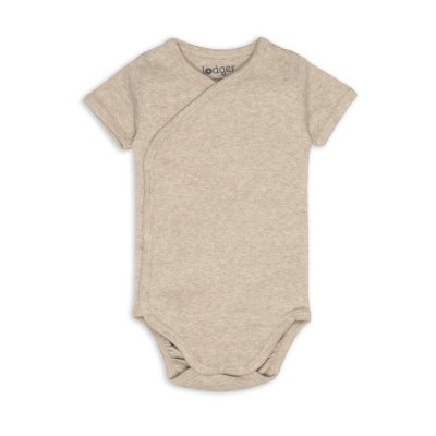 LODGER Body s krátkým rukávem Melange Beige vel. 56