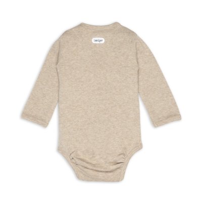 LODGER Body s dlouhým rukávem Melange Beige vel. 56 - 74867_001