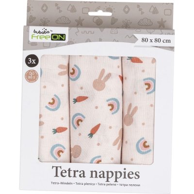 FREEON Bubaba Látkové pleny 3 ks Carrots and Rainbow - 74960_001