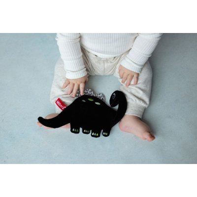 MOMS CARE Šustící muchláček Dinosaurus White & Black - 75257_001