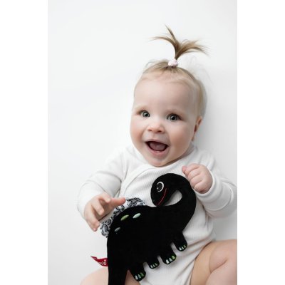 MOMS CARE Šustící muchláček Dinosaurus White & Black - 75257_002