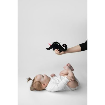 MOMS CARE Šustící muchláček Dinosaurus White & Black - 75257_003