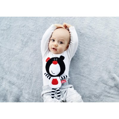 MOMS CARE Šustící muchláček Medvídek Boo černý - 75263_002