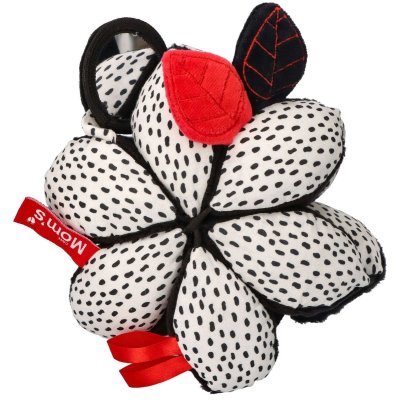MOMS CARE Montessori míček se zrcátkem White & Black - 75270_002