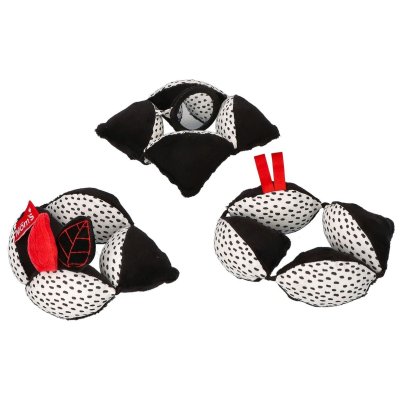 MOMS CARE Montessori míček se zrcátkem White & Black - 75270_006