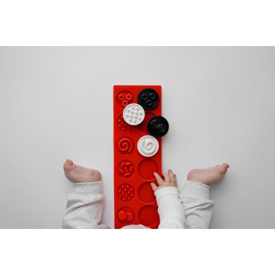 MOMS CARE Senzorické puzzle XL kontrastní kolečka - 75289_002