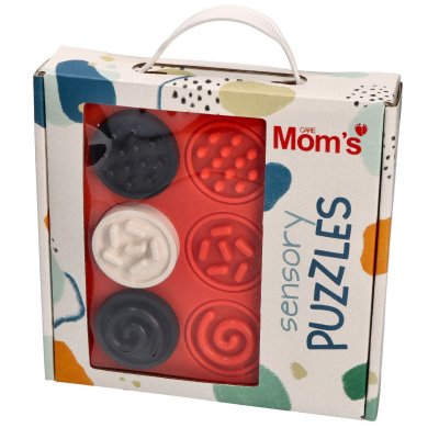 MOMS CARE Senzorické puzzle kontrastní kolečka - 75291_001
