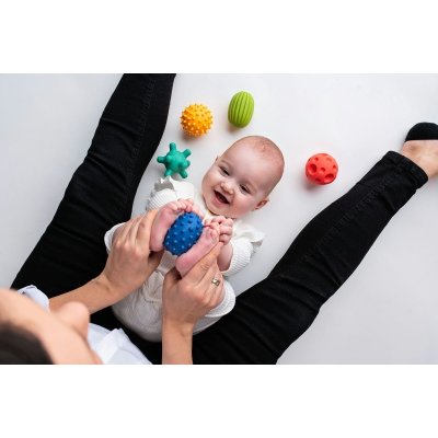 MOMS CARE Senzorické míčky Sensorky pastelové 5 ks - 75295_005