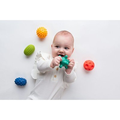 MOMS CARE Senzorické míčky Sensorky pastelové 5 ks - 75295_006