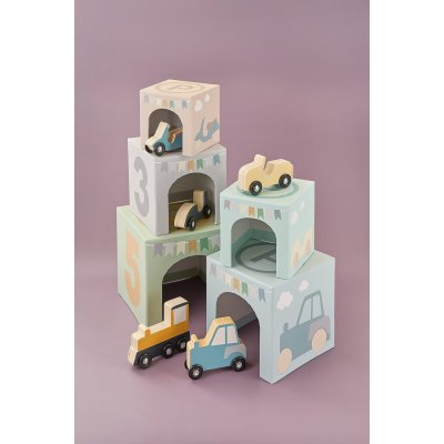 JABADABADO Stohovací kostky Dopravní prostředky - 47000_002