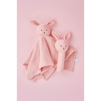 JABADABADO Dárková sada s chrastítkem Bunny Pink - 52367pi_002