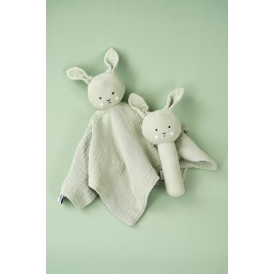 JABADABADO Dárková sada s chrastítkem Bunny Zelený - 52367ze_001
