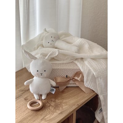JABADABADO Dárková sada s mušelínovou dekou Bunny - 52368bu_009