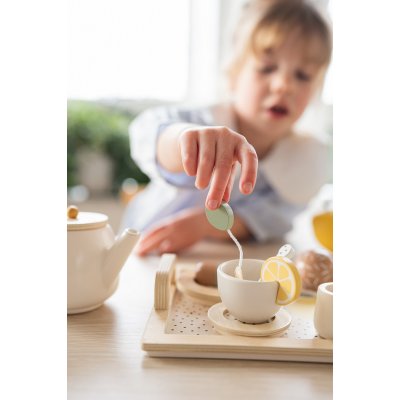 JABADABADO Dřevěná čajová souprava citrónová - 52738_009