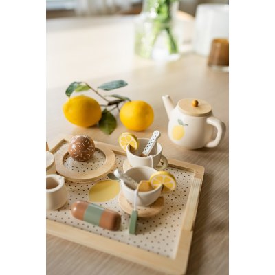 JABADABADO Dřevěná čajová souprava citrónová - 52738_010