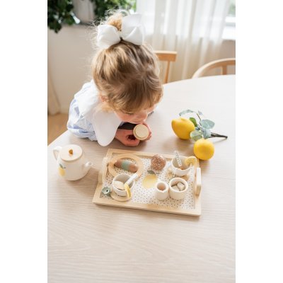 JABADABADO Dřevěná čajová souprava citrónová - 52738_011