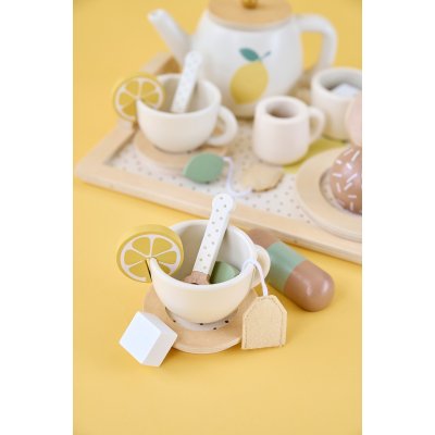 JABADABADO Dřevěná čajová souprava citrónová - 52738_004