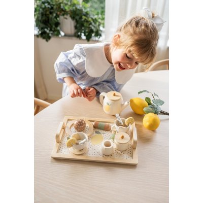 JABADABADO Dřevěná čajová souprava citrónová - 52738_006