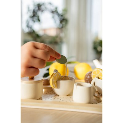 JABADABADO Dřevěná čajová souprava citrónová - 52738_007