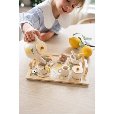 JABADABADO Dřevěná čajová souprava citrónová - 52738_008