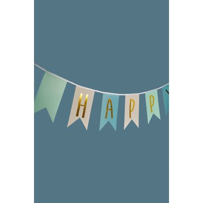 JABADABADO Banner Happy Birthday Modrý - 85002_001