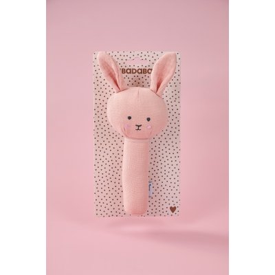 JABADABADO Chrastítko Zajíček růžový - 85031_001