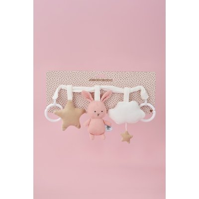 JABADABADO Hračka na kočárek Zajíček růžový - 85032_001